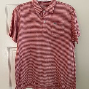 Vineyard vines red shirt.